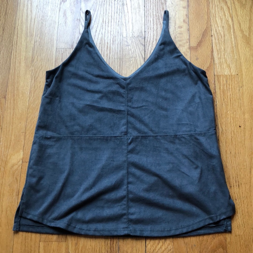 Stella Luce size small gray velvet tank top